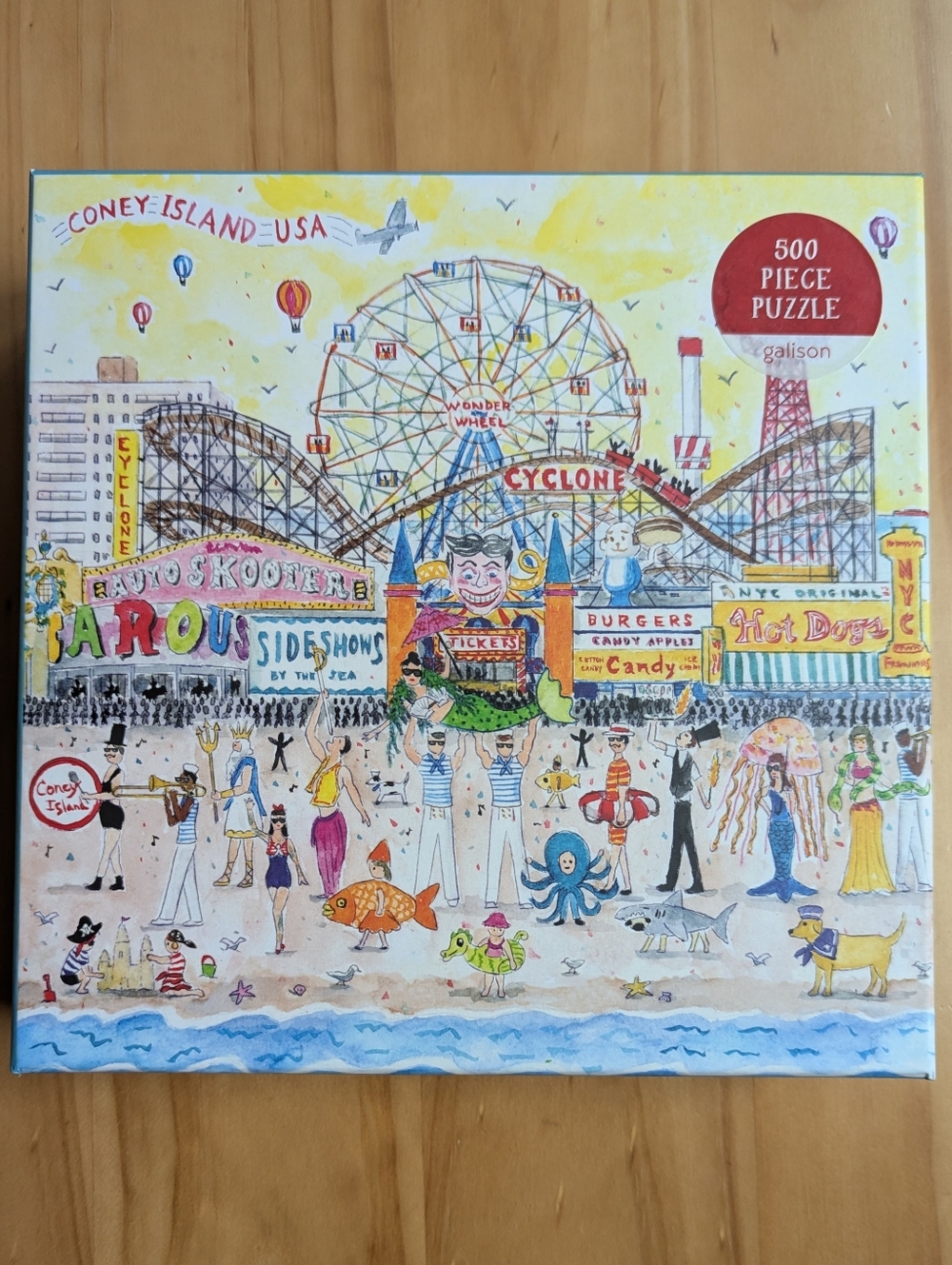 Michael Storrings Summer At The Amusement Park 500 Piece Puzzle By Galison
